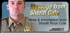 Message from the Sheriff